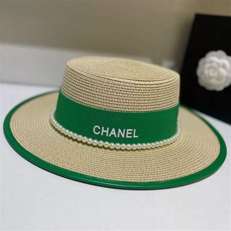 chanel raffia hat